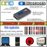 Wireless Barcode Scanner with USB Transponder and Free Software