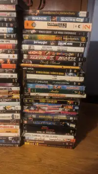 About 60 DVDs