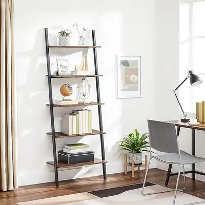 VASAGLE Ladder Shelf, 5-Tier Bookshelf Rack, View more