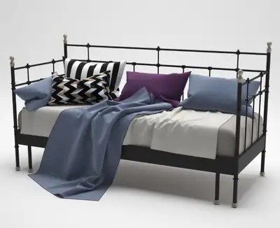 IKEA black metal daybed, View more