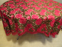 Brocade tablecloth vintage