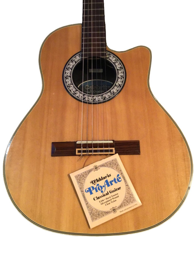 Celebrity by Ovation-1990’s Natural Nylon String in Guitars in Medicine Hat - Image 3