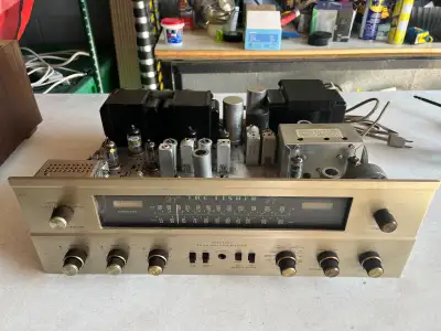 Fisher 800 tube 7591 receiver amplifier , View more