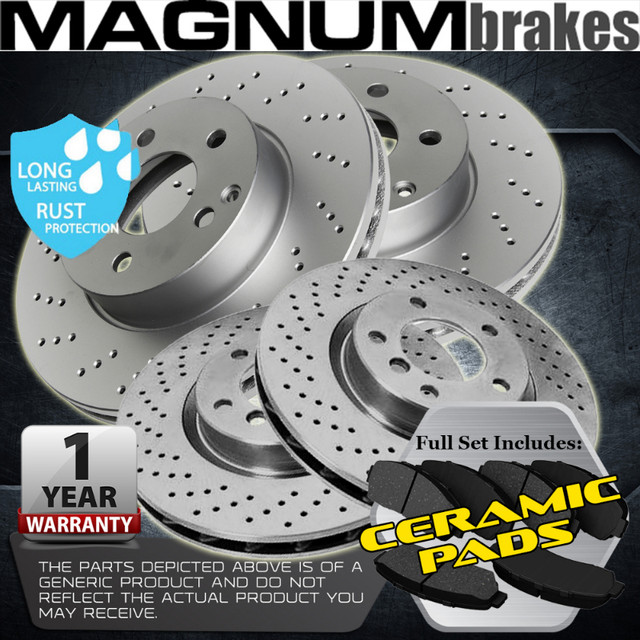Brand New Cross Drilled Brake Disc Rotors & Ceramic Pads in Auto Body Parts in City of Toronto