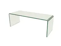 NEW - Waterfall all glass coffee table