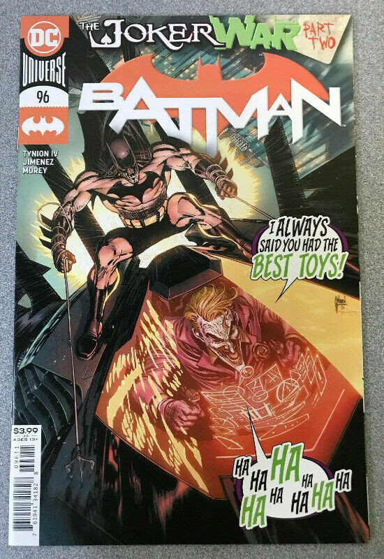 DC Batman #96 Comic Cover A 2020 Joker War Part Two BEST TOYS! dans Art et objets de collection  à Longueuil/Rive Sud