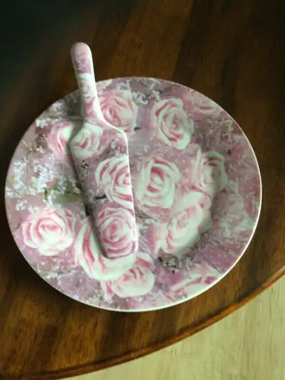 Vintage Ceramic Cake Plate & Server, View more