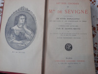 Lettres choisies de Mme De Sévigné,  Classique Garnier 1923