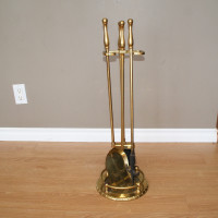 Brass Wood Stove/Fireplace Tool Set