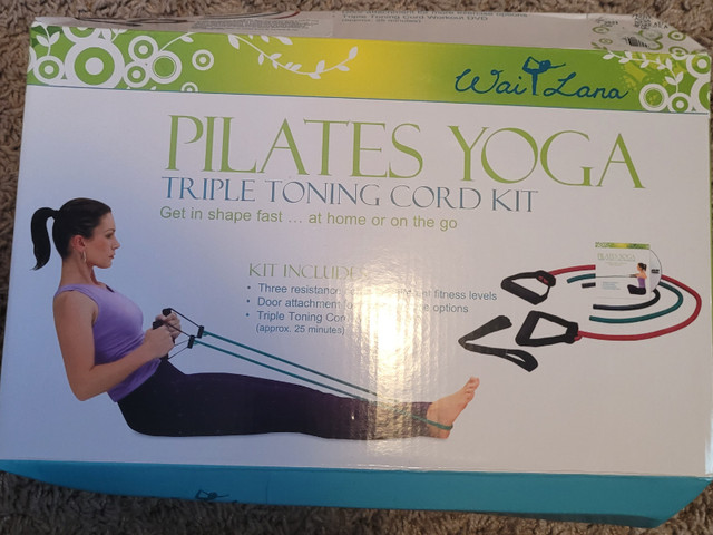 Full Unused Pilates & Yoga Triple Toning Cord Kit in Exercise Equipment in Edmonton