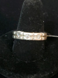 Custom Designer "Lee" Mens Band Diamond Ring New 14k White Gold