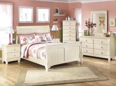 Ashley Sleigh Bed - Cottage retreat, View more