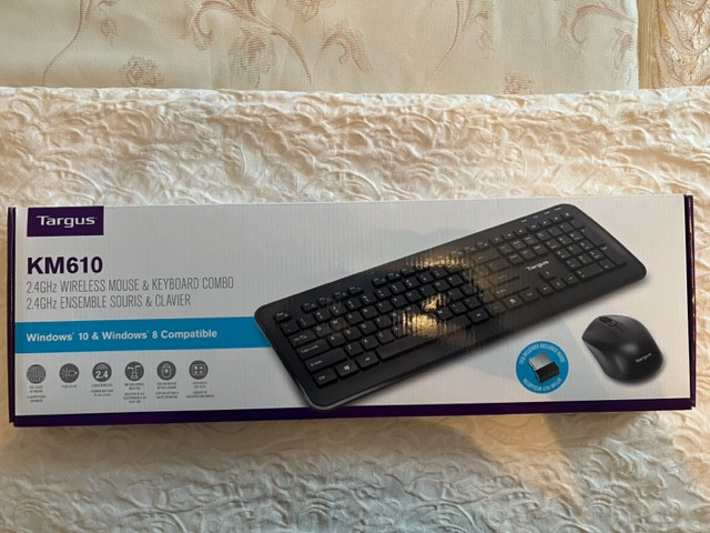 Targus KM610 2.4GHz Wireless mouse and Keyboard Combo in Mice, Keyboards & Webcams in Markham / York Region