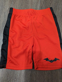 NEW Batman Black &amp; Red Shorts for Boys Size 7