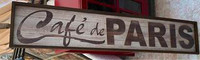 Wall Decor - Cafe de PARIS 46.5” x 9” Price Firm