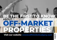 Be the First to Know About Off-Market Properties! Sign up now!