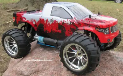 RC Monster Truck 1/10 Scale HSP Radio Control Nitro 4WD 2.4G This 4X4 Radio Control MONSTER RC truck...