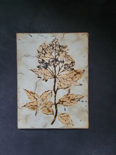 Trivet for sale. STONEWARE / pottery / ceramics. Made in Italy. RETRO styled. Rectangular-shaped. Pl...