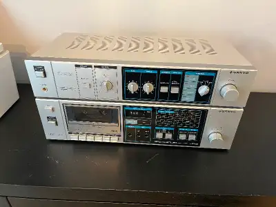 Sanyo receiver and cassette deck. Model JA-220 and RD-220. Everything works fine but one knob may ne...