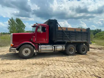1994 peterbilt 357 tandem dump truck , 14’ bibeau box , new dump cylinder , just replaced motor , ha...