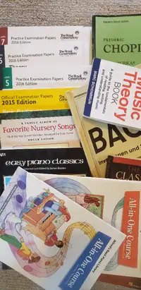 Music books in good condition for adults and children $ 5 -15