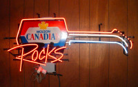 Vintage Molson Canadian neon beer sign