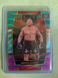 2022 WWE Select Brock Lesnar Tri-Colour Prizm Card