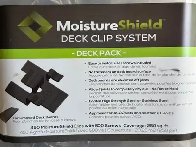 Moisture Shield deck clips 450 pack, View more