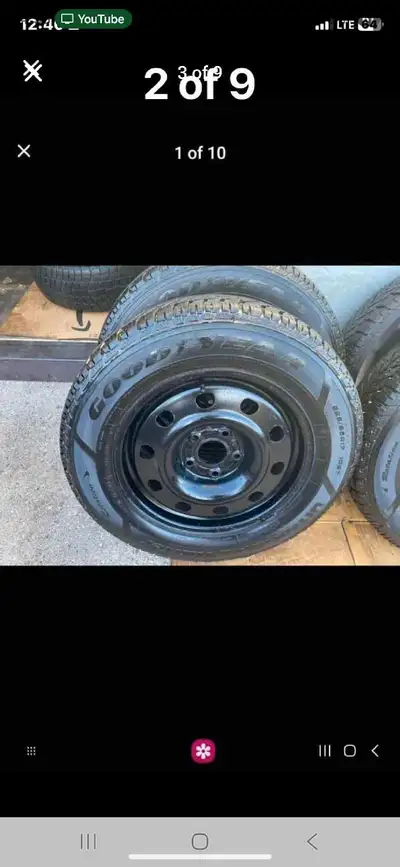 Set of 4 GOOD YEAR winter tires rims (225 65 17) pattern (5x114.3) 2022 TOYOTA RAV4 Good condition S...