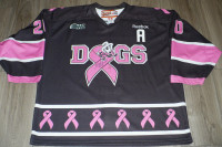Niagara IceDogs Ritchie Signed Hockey Fights Cancer Game Jersey