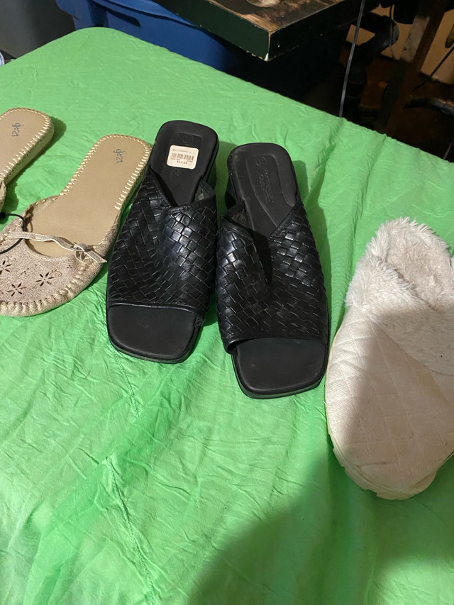 Ladies size 11 sandals and slippers  in Women's - Shoes in Charlottetown - Image 3