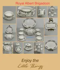 Vintage discontinued Bone China Royal Albert Brigadoon collectio