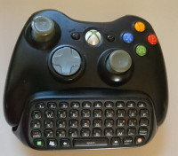 Microsoft Xbox 360  Wireless Controller with Chatpad- Black