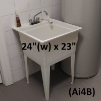 Laundry Tubs & Faucets - Various Plastic Models & Sizes