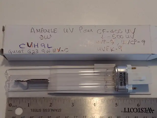 Ampoule CUH9L 9W UV-C Gulot G23 lamp for Aquarium water pump in Other in Laval / North Shore - Image 2