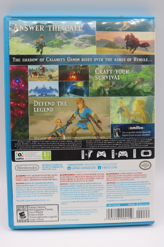 The Legend of Zelda, Breath of the Wild for Wii U (#156) in Nintendo Wii U in City of Halifax - Image 4