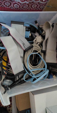 Large Lot of Computer Cables