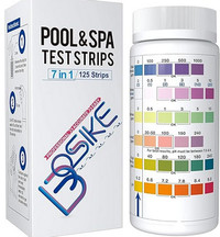 pool & hot tub test strips 125ct, pH, chlorine, bromine, TA