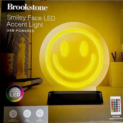 BRAND NEW Smiley Face LED Accent USB Light, View more