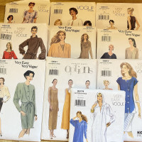 Lot of 10 Vogue Sewing Patterns (uncut)