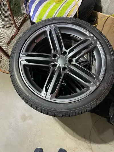 Winter tires for Audi Bought new vehicle with winters included no need for these Rims have some mark...