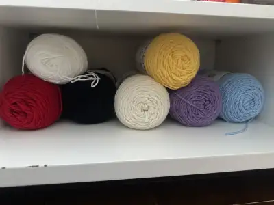 Hi, I bought some yarns from michaels few month ago. I’ve used some of the red and white, but the re...