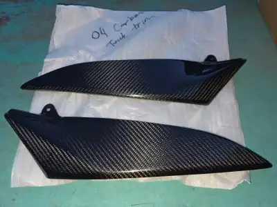 2004-06 Yamaha R1 Real Carbon Fiber Fuel Tank Trim Side Pieces, View more