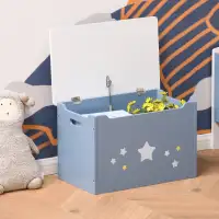Kids Wooden Toy Storage Box 