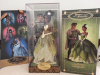 Disney Store Designer Collection LE Tiana & Prince Naveen dolls