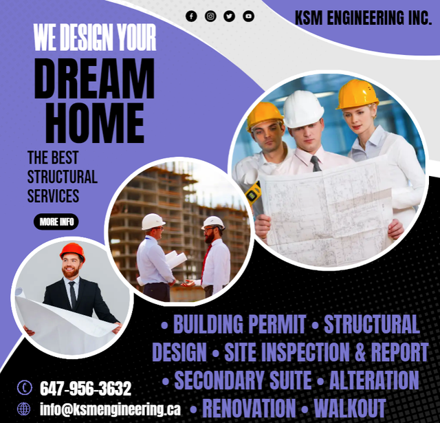 Structural Engineering Design/Drawing-New, Additions, Renovation in Renovations, General Contracting & Handyman in City of Toronto - Image 3