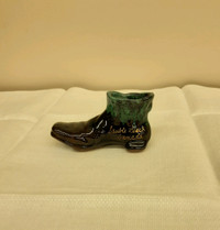 Vintage Blue Mountain Pottery Boot