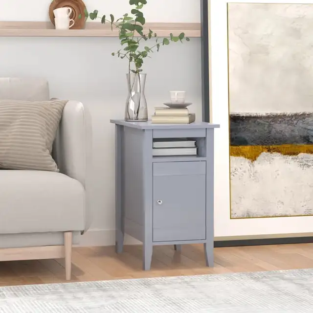 Wooden 3-Tier Modern Nightstand with Pullout Shelf in Bookcases & Shelving Units in Markham / York Region - Image 2