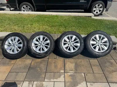 4 Winter tires Gislaved Nord Frost 200 mounted on OEM Volkswagen mags