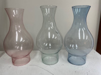 Glass hurricane chimney globe/candle shade• NEW• 9”•$5 each
